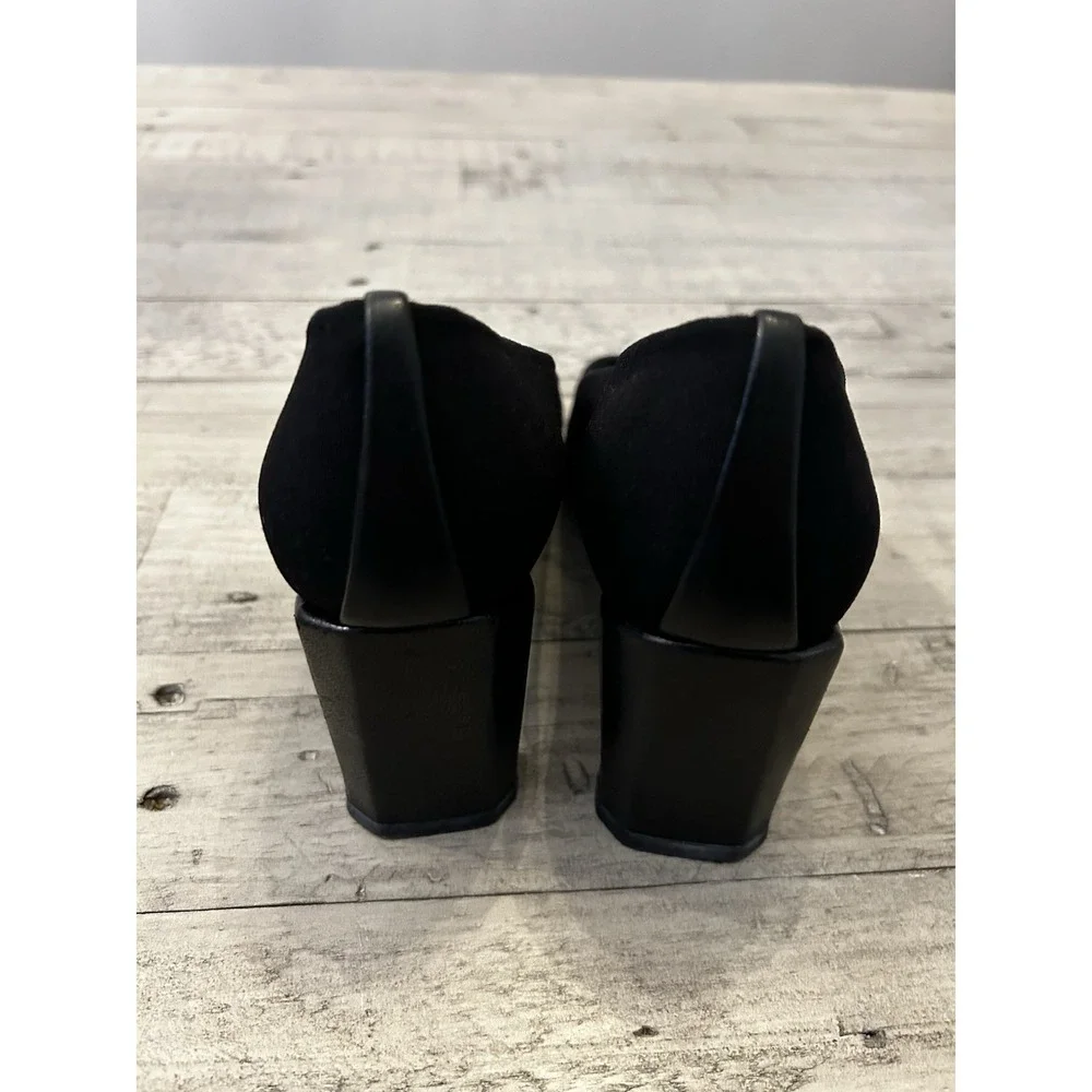 Stuart Weitzman size 7 Black Peep Toe Heels - Picture 5 of 11